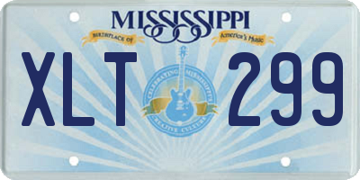 MS license plate XLT299