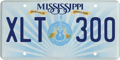 MS license plate XLT300