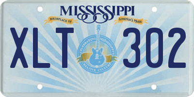 MS license plate XLT302