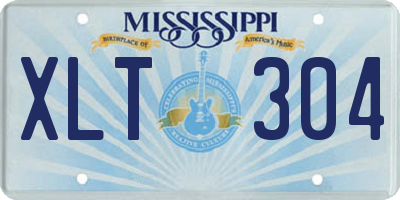 MS license plate XLT304