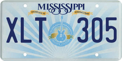 MS license plate XLT305
