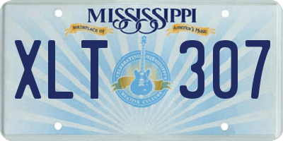 MS license plate XLT307