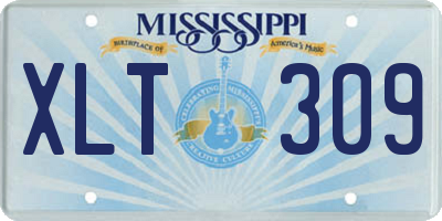 MS license plate XLT309