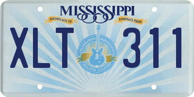MS license plate XLT311