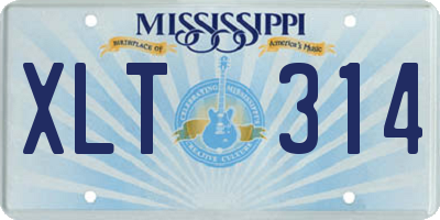 MS license plate XLT314