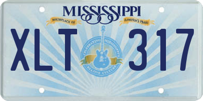MS license plate XLT317