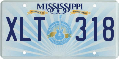 MS license plate XLT318