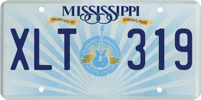 MS license plate XLT319