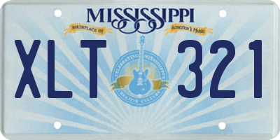 MS license plate XLT321