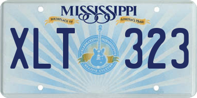 MS license plate XLT323