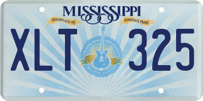 MS license plate XLT325