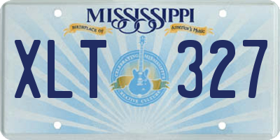 MS license plate XLT327