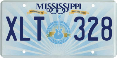 MS license plate XLT328