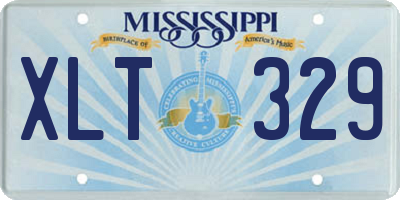 MS license plate XLT329