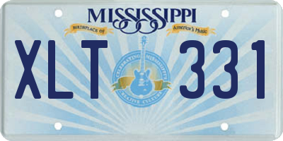 MS license plate XLT331