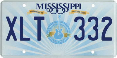 MS license plate XLT332
