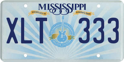 MS license plate XLT333