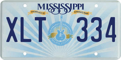 MS license plate XLT334