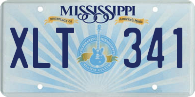 MS license plate XLT341