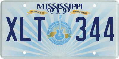 MS license plate XLT344