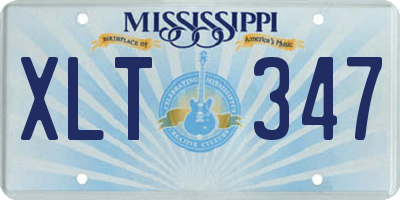 MS license plate XLT347