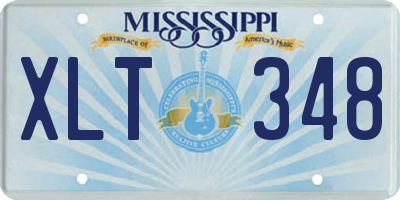 MS license plate XLT348