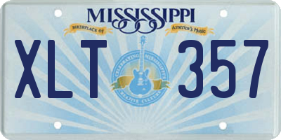 MS license plate XLT357