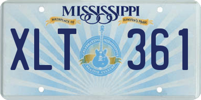 MS license plate XLT361