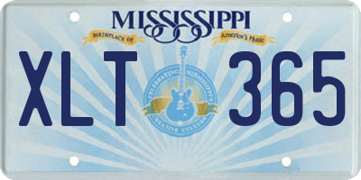 MS license plate XLT365