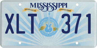 MS license plate XLT371