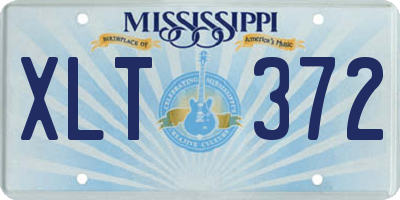 MS license plate XLT372