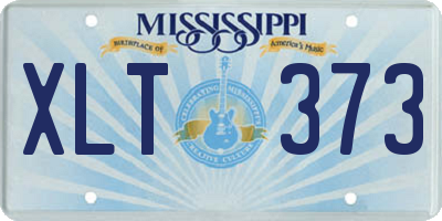 MS license plate XLT373