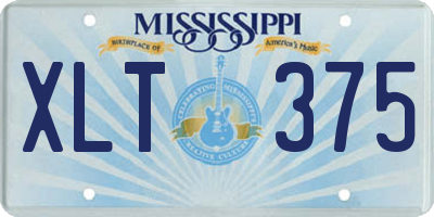 MS license plate XLT375