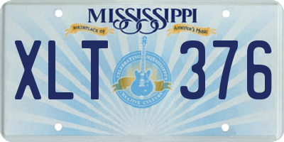MS license plate XLT376