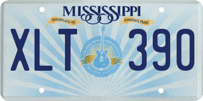 MS license plate XLT390