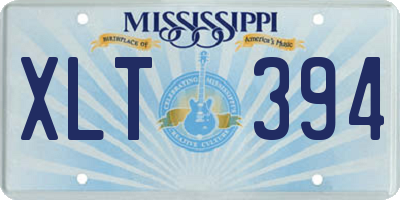 MS license plate XLT394