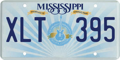 MS license plate XLT395