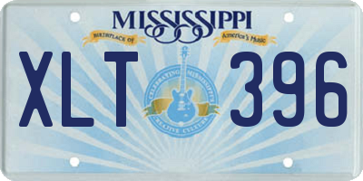 MS license plate XLT396
