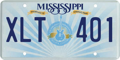 MS license plate XLT401