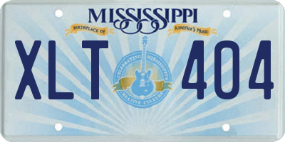 MS license plate XLT404