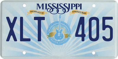 MS license plate XLT405