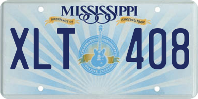 MS license plate XLT408