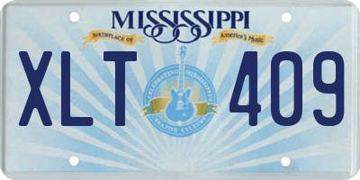 MS license plate XLT409