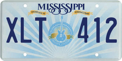 MS license plate XLT412