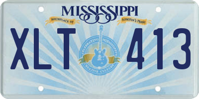 MS license plate XLT413