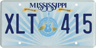 MS license plate XLT415