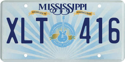 MS license plate XLT416