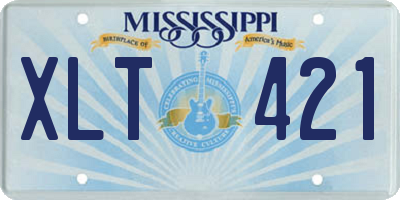MS license plate XLT421