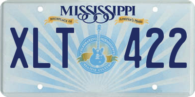 MS license plate XLT422