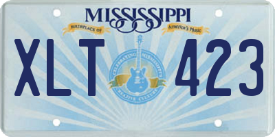 MS license plate XLT423